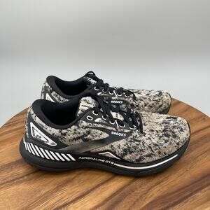 Brooks Adrenaline GTS 23 Shoes Womens Size 8 D Wide White Black Running Walking